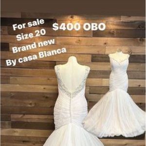 Casablanca bridal breathtaking fit-n-flare